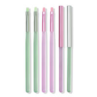Diseño De Uñas Arte Pincel Multicolor Para Extensión De Gel UV Dibujo Y Grabado Herramienta De Manicura DIY - details 5