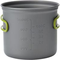 Picnic Camping Senderismo Mochilero Olla Pan Utensilios de Cocina Juego de cuencos para Cocinar al Aire Libre, Aluminio - details 3