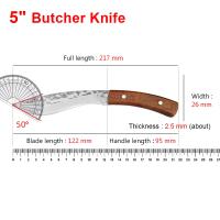 Cuchillo De Carne Utility Para Quesos Y Verduras Cuchillo De Cocina De Acero Inoxidable Forjado Para BBQ Y Cocina Herramientas De Corte Eco-amigable Y Duradero - details 1