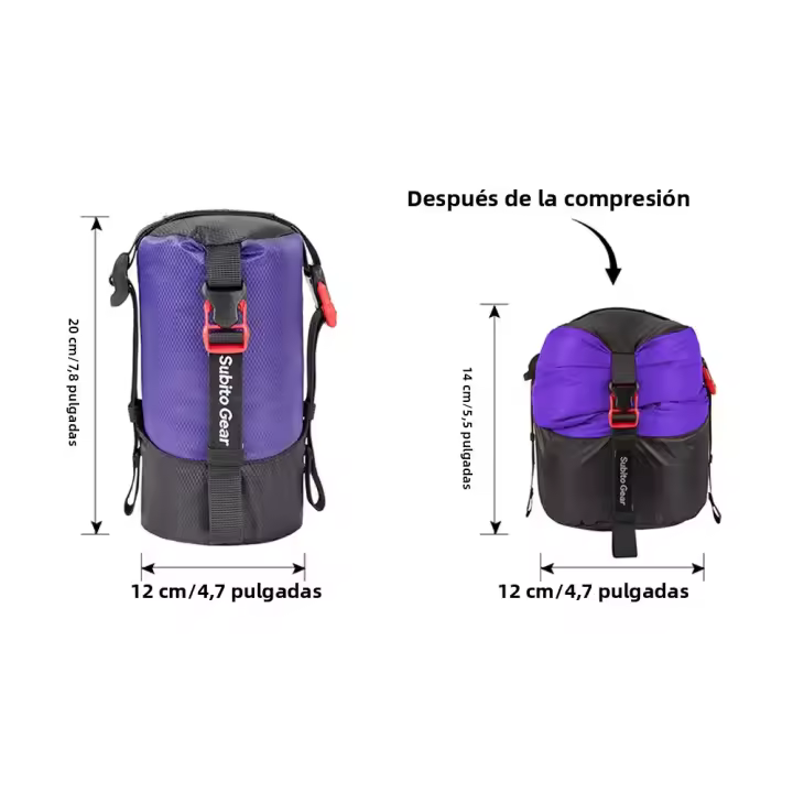 Saco De Compresión Ligero 1-2L Impermeable De Poliéster Para Almacenamiento De Camping Senderismo Y Escalada - 1