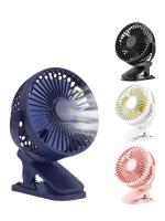 GAIATOP-ventilador de Clip portátil, Mini ventilador de escritorio recargable Silencioso de 3 velocidades, rotación de 360 °, ventilador de refrigeración Personal adecuado para cochecitos - details 2