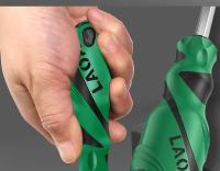 LAOA 1pc Destornillador De Cabeza Sférica Y Plana Con Magnetismo De Acero De Aleación S2 58HRC Mango Antideslizante Destornillador Magnético Para Herramientas De Reparación - details 14
