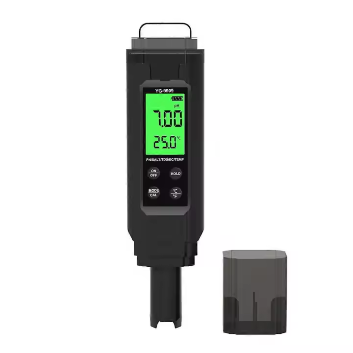 Probador de Calidad de Agua portátil 5-en-1 Tanque de piezas medidor de pH TDS Prueba Pluma EC valor probador salinidad temperature Medicin - 1