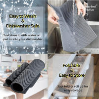 Protector De Fregadero Plegable Antideslizante De Goma Suave Y Aislada Para Cocina Moderno Estilo Silicona Rectangular - details 4