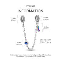 Cadena De Seguridad Platinada De Plata Con Bolas Para Pulsera Original Joyería Hecha a Medida Clip De Estopilla Charm Adecuado Para Joyería - details 56