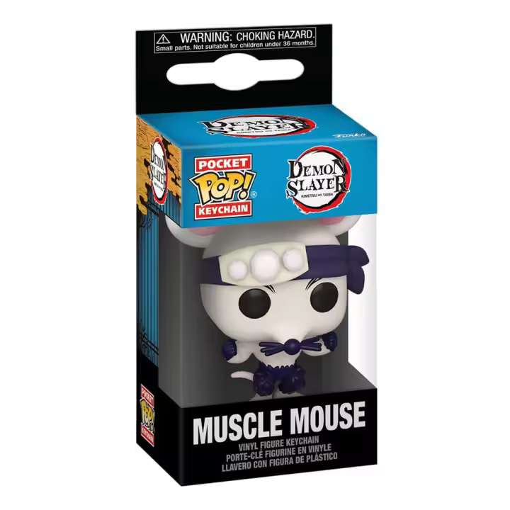 Demon Slayer: Kimetsu no Yaiba Llaveros Pocket POP! Vinyl Muscle Mouse 4 cm - 1