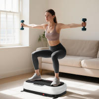 SPORTNOW Plataforma Vibratoria, 50 Velocidades 3 Programas, Plataforma Vibración Muscular con Pantalla LED, Mando a Distancia, Bandas Elásticas, para Entrenamiento Corporal Completo, Ejercicio en Casa - details 8