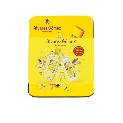 ALVAREZ GOMEZ CONCENTRADA LATA AGUA DE COLONIA 300ML + EMULSION HIDRATANTE 280ML - 1