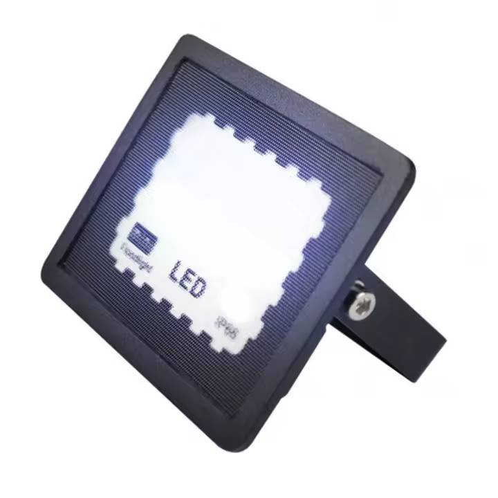 FABRILAMP Proyector Zircon 10w 6500k Negro 1000lm 120º 10x8x2,3 Cm Ip66 - Alta Potencia - 1