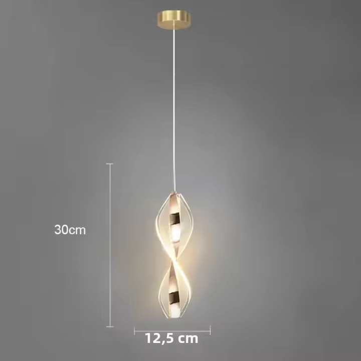 Lámpara Colgante Geométrica De Acrílico Moderna Para Decoración De Hogar Y Restaurantes Iluminación LED Para Dormitorio Y Sala De Estar - 1