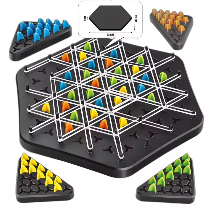 Juego De Ajedrez Montessori Para Niños Juguete Inteligente De Banda De Goma En Escritorio Juego De Estrategia Para Padres E Hijos - 1