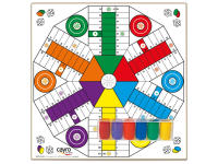 Cayro - Tablero Parchís - Ludo de madera para 4 y 6 jugadores. Juego familiar - details 0