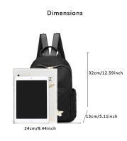Mochila De Nylon Para Mujer Nueva 2024 Versátil Y Moda Con Tela Oxford Gran Capacidad Casual Para Viajes Mochila Suave Con Cierre De Cremallera - details 6