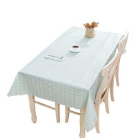Mantel Redondo De PVC Impermeable a Prueba De Manchas Con Patrón Cuadriculado Para Sala De Estar Y Cocina Cubierta De Mesa Rectangular Para Comedor - details 0