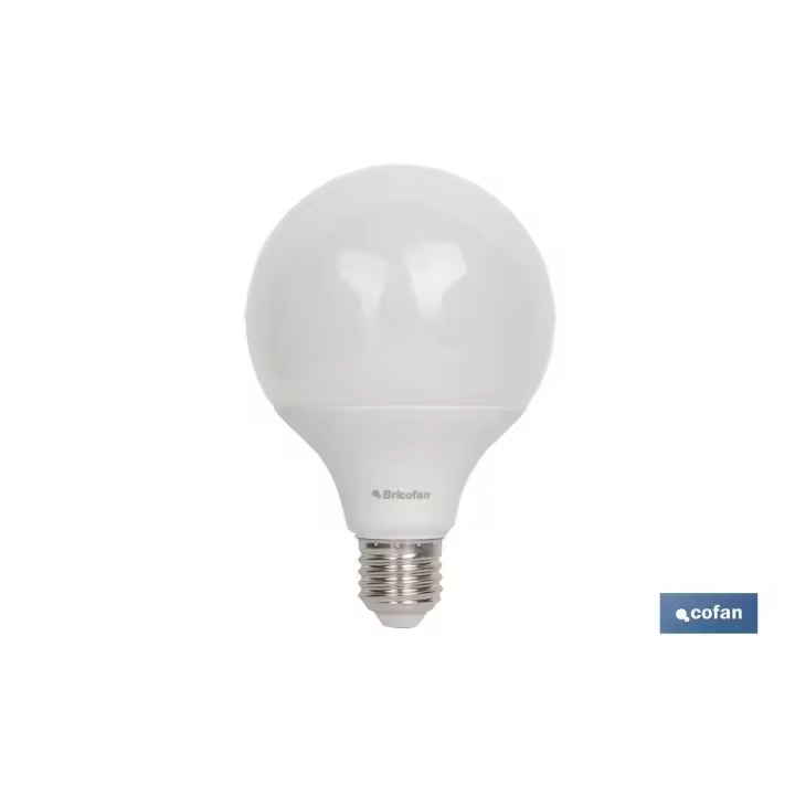 Cofan Bombilla Globo Luz Fria 4000 K 15 W Rosca E27 1 UNIDADES - 1