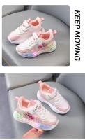 Zapatos De Niños LED Coloridos Frozen Princesa Tenis Infantiles Para Niñas Suela De Goma Transpirables Tallas Para 7-12m Hasta 7-12Años - details 6