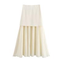 Conjunto De Vestido Para Mujer Estilo Británico Con Botones Metálicos Y Volante Hasta El Tobillo Traje De Invierno Elegante Y Temperamental - details 20