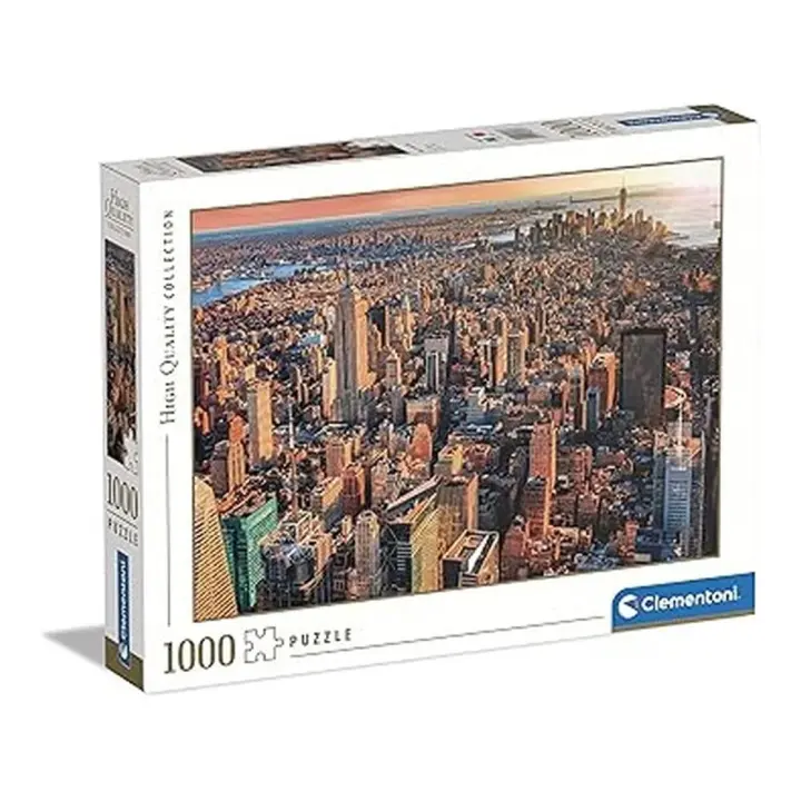 Clementoni Puzzle 1000 Piezas Paisajes Ciudades Nueva York Desde el Aire 39646 - 1