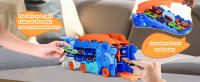 Nuevos Juguetes De Dinosaurios Transportistas Con Carril Deslizante Cuatro Buggy De Aleación Transformables Track Plegable Tyrannosaurus Regalos Para Niños - details 5