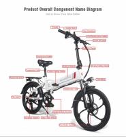 Samebike 20lvxd30 Bicicleta Eléctrica plegable Hub Motor de 20 pulgadas Baría extrable 48v10.4ah - details 17