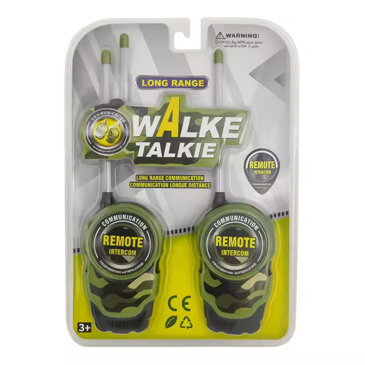 Walkie Talkies Infantiles Camuflaje – Set de 2 con Antena | Comunicación Intercom +3 Años - 1