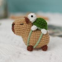 Kit De Tejer Para Principiantes Con Peluche De Capybara Y Guía De Tejer a Mano Conjunto DIY De Conejo De Peluche Herramientas De Tejer Y Hilo Incluidos - details 6