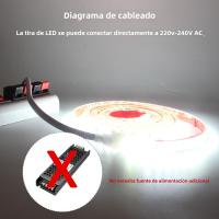 Tira De Luces LED 2835 IP67 Impermeable 120LEDs/m Flexible 1M 2M 3M 5M 10M 20M Calor Frío Blanco Para Iluminación Doméstica AC 220V 230V - details 9
