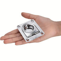 Manija De Cierre De Acero Inoxidable Para Barco Yate 2.5 Pulgadas Pack De 2 Piezas Hardware MarítimoFlush Lift - details 3
