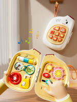 Juguete Educativo Montessori Tablero Ocupado Con Actividades Sensoriales Para Bebés Teléfono De Juguete Con Musica Y Funciones Simuladas Juguete De Viaje Multifuncional Para Niños Aprendizaje Preescolar - details 0