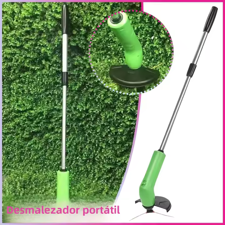 Trimmer De Hierba Telescópico Eléctrico Portátil Para Cortar Grama Equipo De Jardinería Con Cepillo Antideslizante - 1