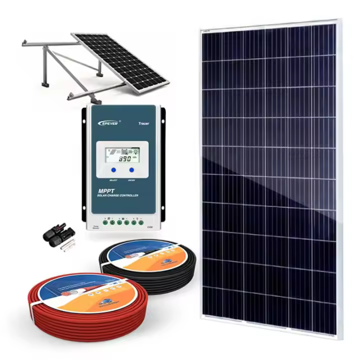 Plusenergy - Kit Solar 24V 330W Regulador MPPT 20A - 1