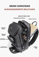 BANGE Bolso Transversal Antirrobo Para Hombres Bolsa De Hombro Mensajero Impermeable Bolsa De Pecho Para Viajes Cortos - details 7