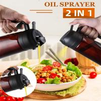 Botella De Espuma Para Cocinar 470ml 2 En 1 Dispensador De Aceite Para Air Fryer BBQ Con Etiquetas De Decoración Eco-amigable Herramienta De Condimentos Para Cocina - details 1