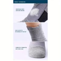 3 Pares De De Compresión Para Hombres Transpirables Deportivos Para Baloncesto Y Ciclismo Absorbentes De Humedad Con Tubo Elástico Alto - details 26