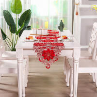 Decoración De Mesa Neutra Para Navidad Tela De Mesa De Lujo Con Encaje De Nogal 70x15 Pulgadas Impermeable Estilo Encaje Estampado Rayado - details 20