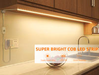 Tira De Luz LED COB 12V Toque Dimmable Adhesiva Flexible 8mm Ancho Fuente De Alimentación Con Suministro De Energía Para Decoración Del Hogar - details 0
