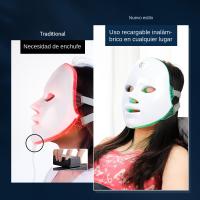 Máscara Facial LED De 7 Colores Con Terapia De Luz Roja Para Rejuvenecimiento Piel Tensión Anti-Edad Belleza Bio-Luz Blanqueamiento Hogar - details 8