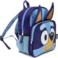 Mochila De Peluche Azul Bluey Para Niños Bolsa Escolar De Tela Oxford Sencilla Con Bolsillo Educación Temprana Regalo De Navidad Para Niños - details 4
