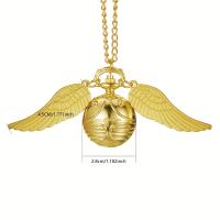 Reloj De Bolsillo Cuarzo Grande Y Pequeño Golden Snitch Con Colgante De Ángel Y Patrón De Cuarzo Para Hombres Y Mujeres Moda Casual Sin Etiquetas - details 1