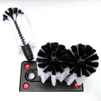 Set De 3 Cabezas De Cepillo Para Limpieza De Botellas De Agua Con Base De Absorción Para Cristales Y Cervezas Material De Nylon Eco-amigable - details 6