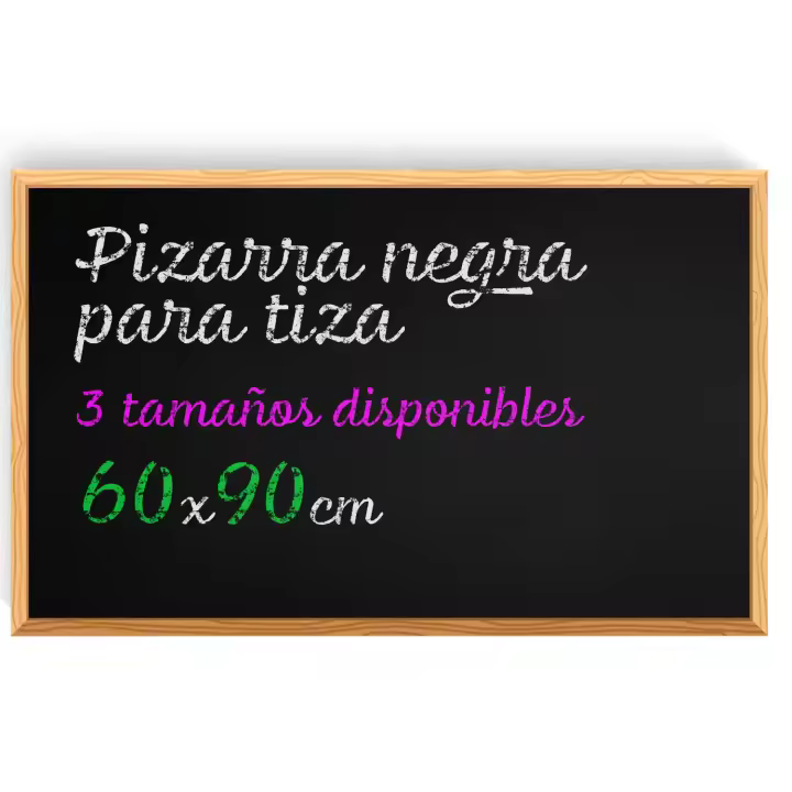 Pizarra Tiza, Pizarra Negra para Pared con Material de Montaje, Pizarra para Bodas, Niños, Escuela y Hogar, Pizarra Tiza Pared ideal Aulas, Restauración y Eventos - Ofituria (60x90) - 1