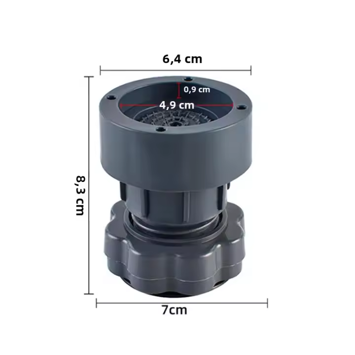 1Pc Almohadilla Antivibración Para Máquina De Lavar Ajustable En Altura Antideslizante Piezas Para Lavadoras - 1