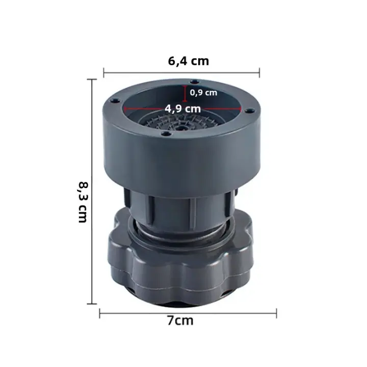 1Pc Almohadilla Antivibración Para Máquina De Lavar Ajustable En Altura Antideslizante Piezas Para Lavadoras - 1