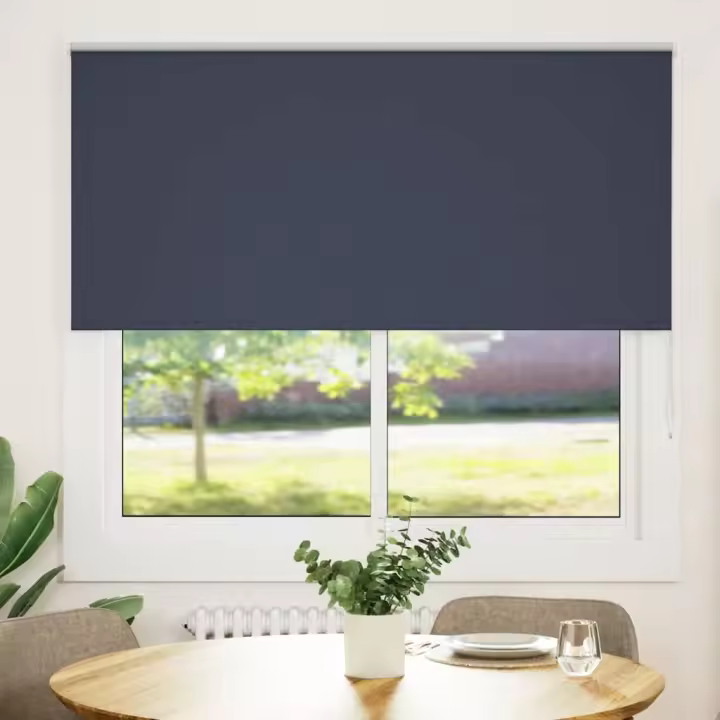 Estor Enrollable Opaco marino 165x175 cm Tela Ancho 161,6 cm - 1