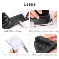 Pegatinas De Suela Para Zapatos Y Zapatillas Antideslizantes Y Anti Usura Silenciosas Adhesivas Fuertes Cortables Con Patrón Gris Y Blanco Para El Pie - details 6