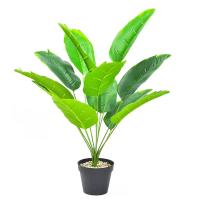 Planta De Palma De Plátano Artificial 65cm Decoración De Jardín Y Habitaciones Falso Flor De Hoja Bonsái Para Fiesta Al Aire Libre - details 7