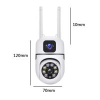 Cámara De Seguridad WiFi IP V380 pro Con Lente Doble Pantalla Dual Monitoreo Inalámbrico Interior Automático PTZ Vigilancia CCTV 1080P - details 2