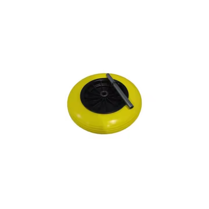 Rueda Carro Impinchable Caucho Resistente Gran Resistencia para Obra y Jardinería - 1