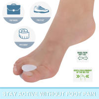 Pexmen Corrector De Bollos Y Amigdalas Gel Protector De Dedos Para Hallux Valgus Y Hammertoes 2/4 Piezas Espaciador De Dedos Ortopédico De Silicona - details 3
