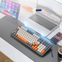 Teclado Mecánico Inalámbrico K8 Para Gaming Con Retroiluminación Hot Swappable Bluetooth 2.4G Y Cable Lineal Rojo Para PS4 PC Win Mac - details 4